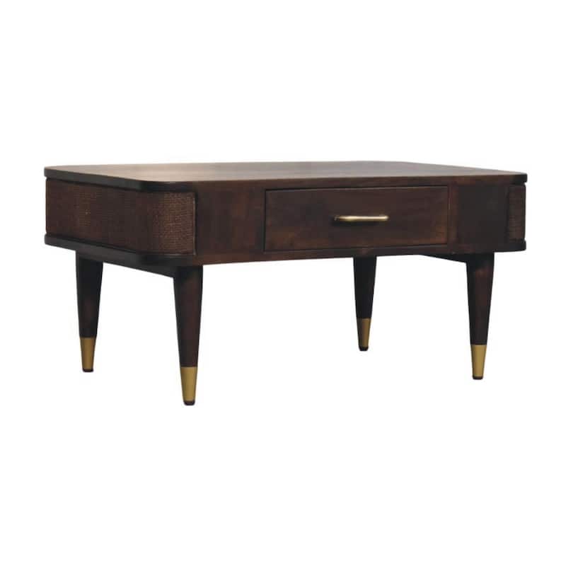 Artisan Furniture Solid Wood Belmont Coffee Table,Brown,1-Drawer