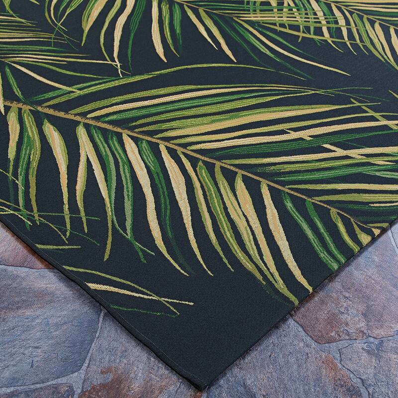 Dream Decor Rugs Gelato Grove Gray Green Indoor Outdoor Area Rug