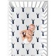 preview thumbnail 5 of 4, Sweet Jojo Designs Stag Navy Blue and White Boy 2 Pack Fitted Crib Sheets Dark Blue and White Forest Animal Antler