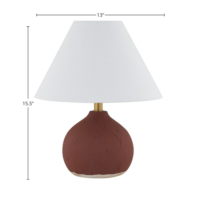 Harper 15" Table Lamp with Fabric Shade (Set of 2)