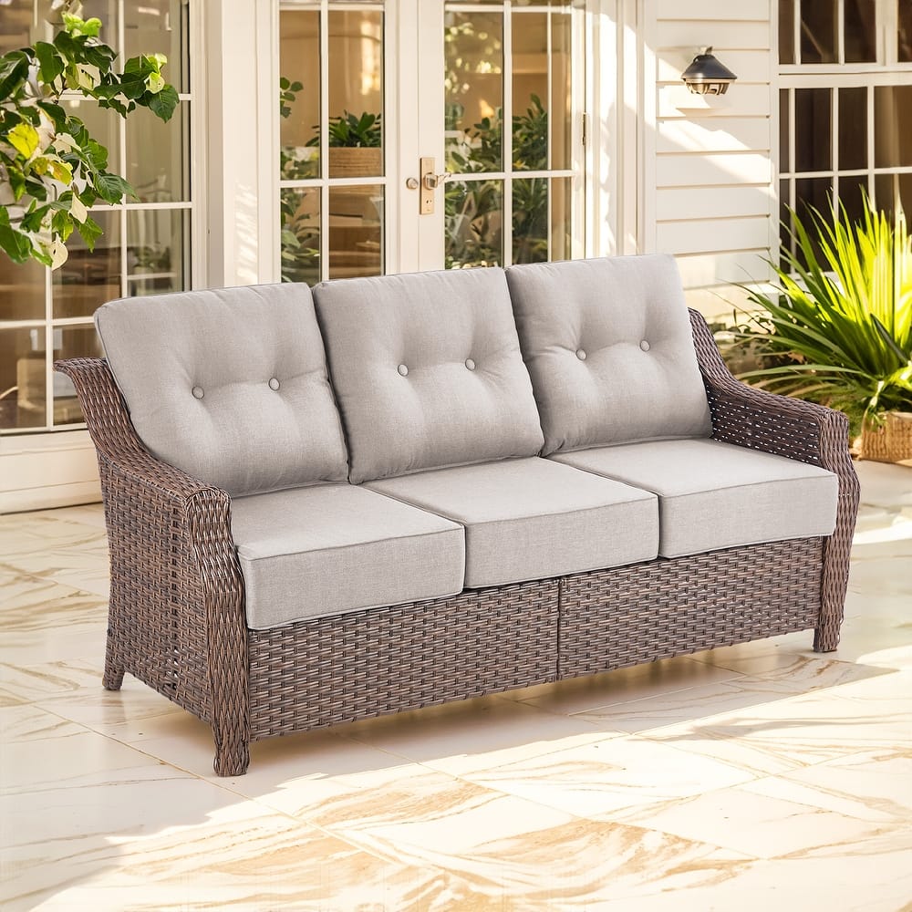 Outdoor Couch 3 Seater Sofa Deep Seat Sofa