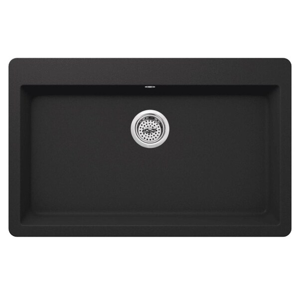 Miseno MGR3321 Carolina 33" Single Basin Drop In or Undermount Granite Composite Kitchen Sink - Basket Strainer Included