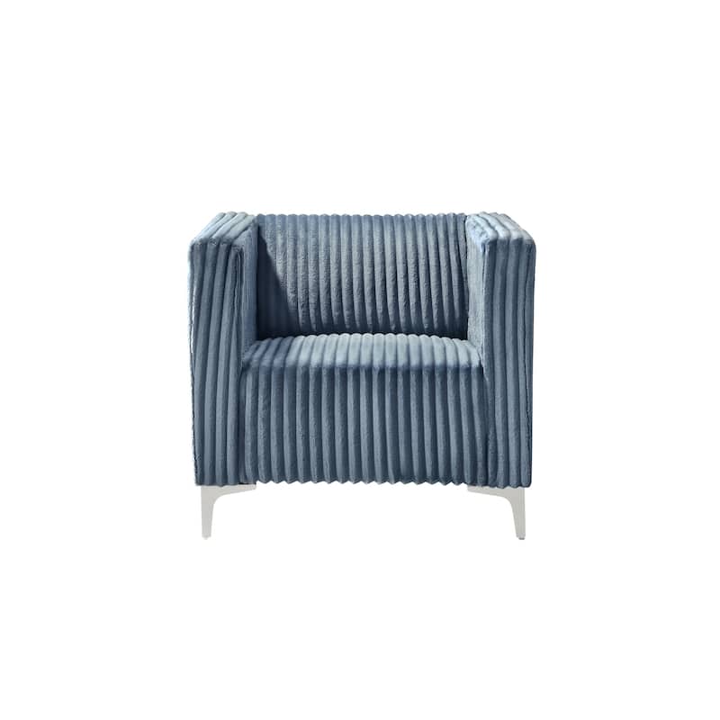 Clayfell Gavin Velvet Square Arm Living Room Set
