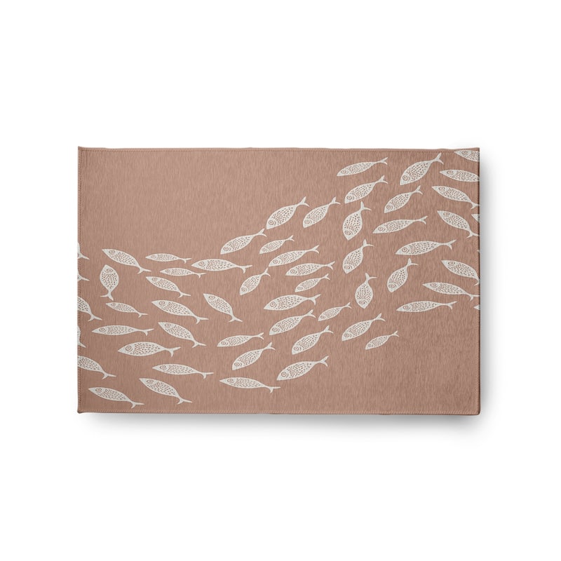 Escuela Nautical Indoor/Outdoor Rug - Mauve - 2' x 3'