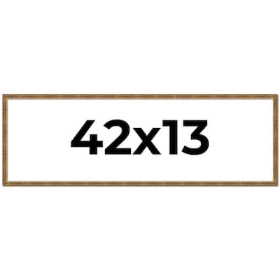 42x13 Frame Gold Picture Frame - Complete Modern Photo Frame Includes