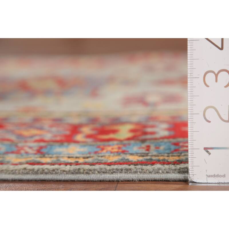 Kazak Accent Rug Handmade Wool Carpet - 3'3" x 4'11"