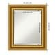 preview thumbnail 17 of 35, Beveled Bathroom Wall Mirror - Parlor Gold Frame Outer Size: 22 x 26 in