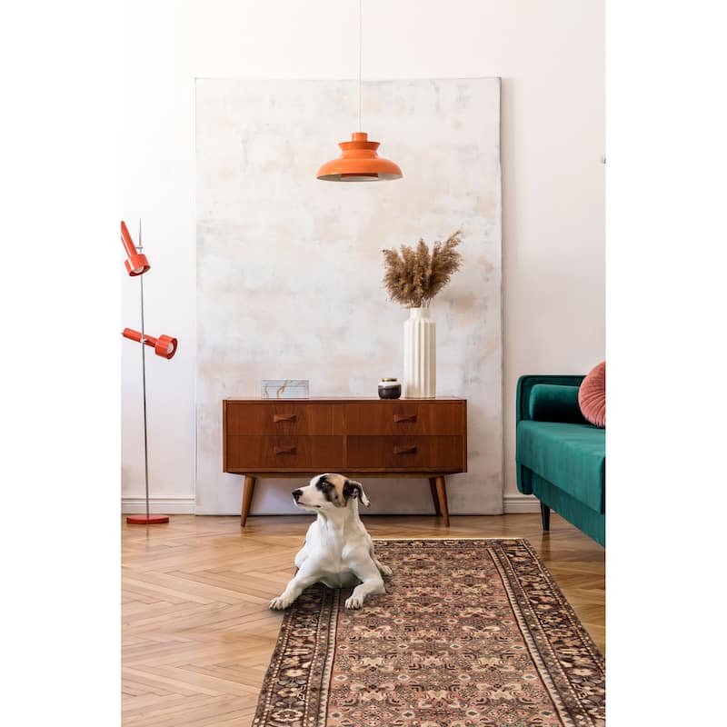 ECARPETGALLERY Hand-knotted Andelz Copper Wool Rug - 3'6 x 9'6