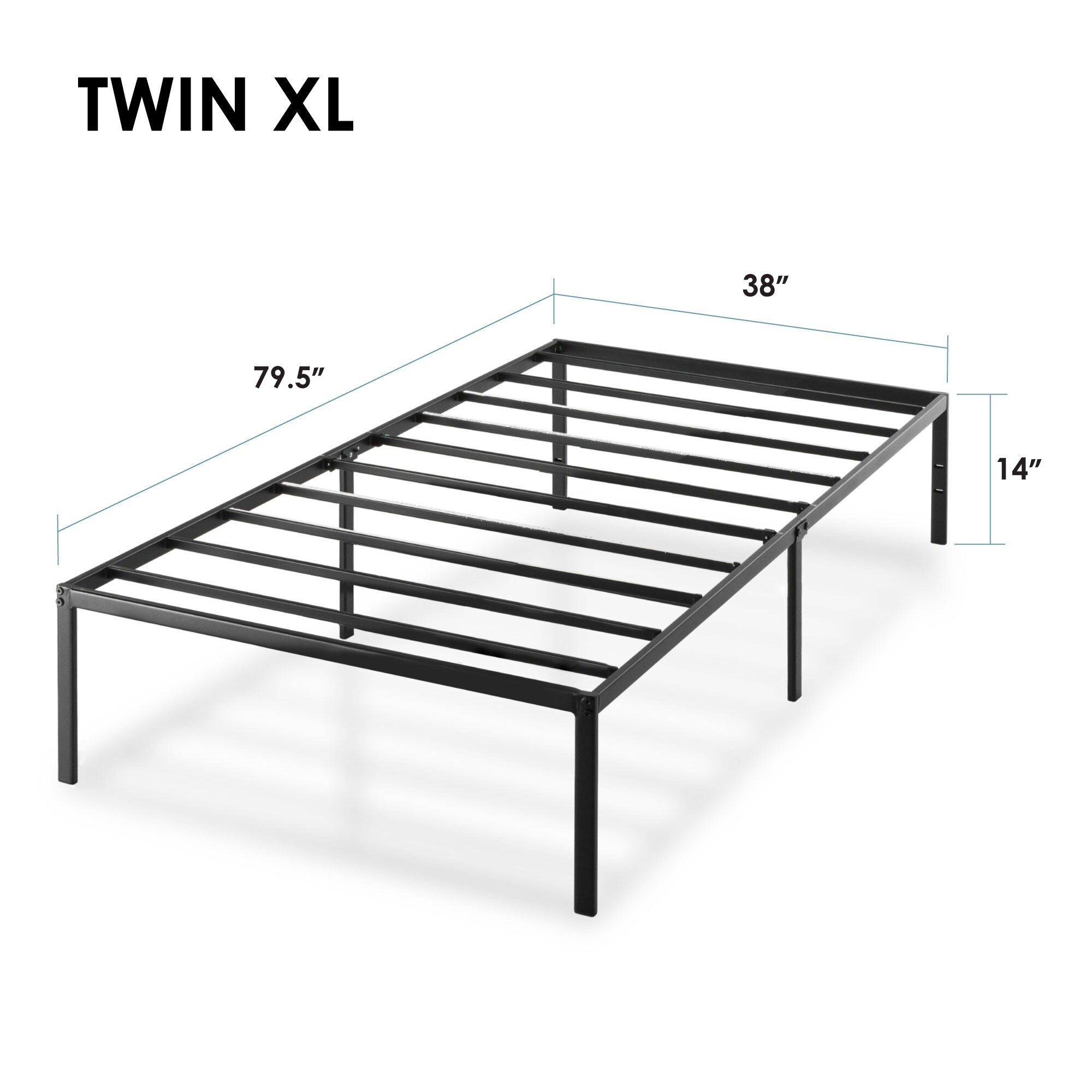 Mainstays 14 heavy duty outlet slat bed frame