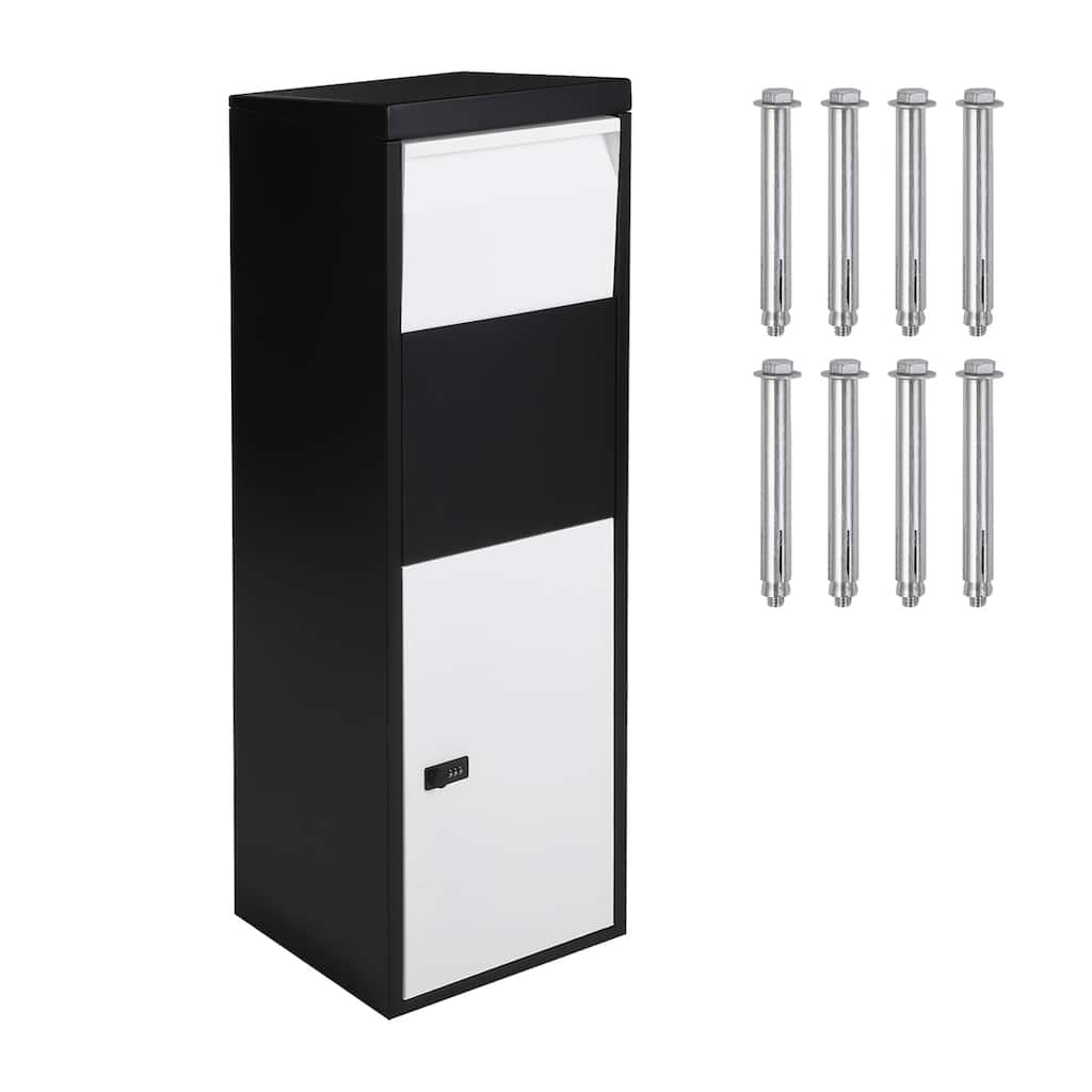 Outdoor Freestanding Package Delivery Box, Mailbox