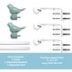preview thumbnail 49 of 56, Cute Bird Finial Adjustable Decorative Designer Curtain Rod