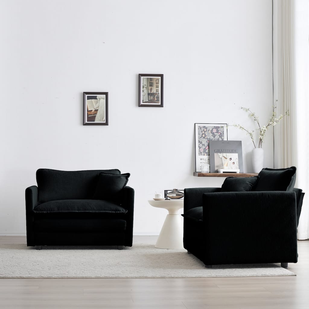 GDFStudio - Lila Chenille Two-Seater Sofa with Modular Flexibility and Plush Comfort
