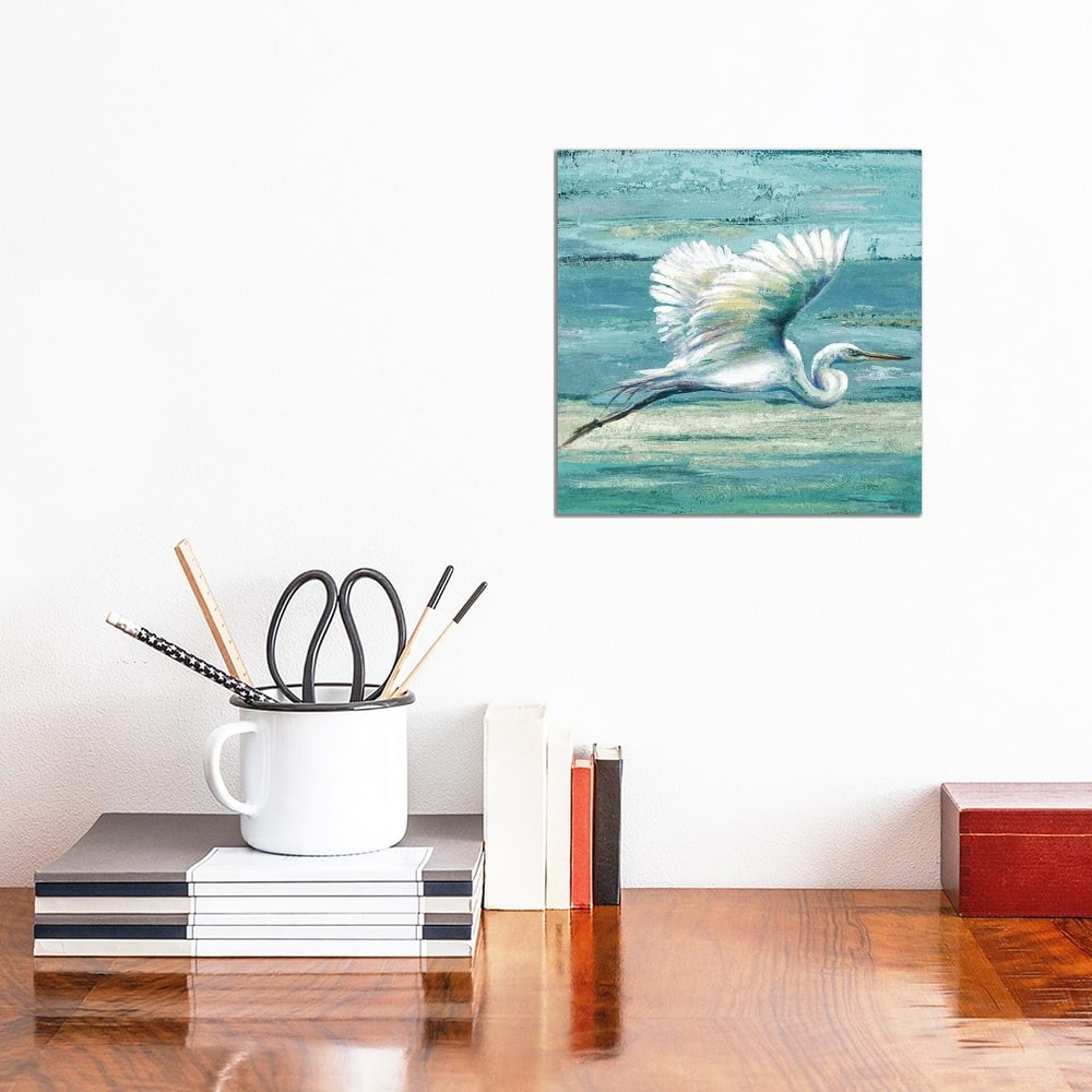 iCanvas "Great Egret I" by Patricia Pinto Canvas Print