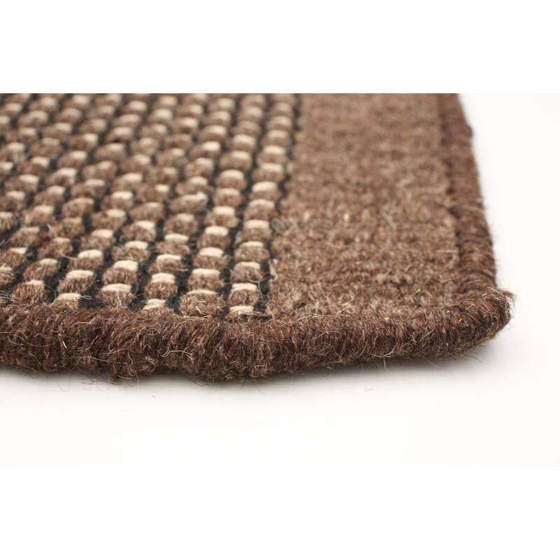 ECARPETGALLERY Hand Loomed Bungalow Wool Dhurrie