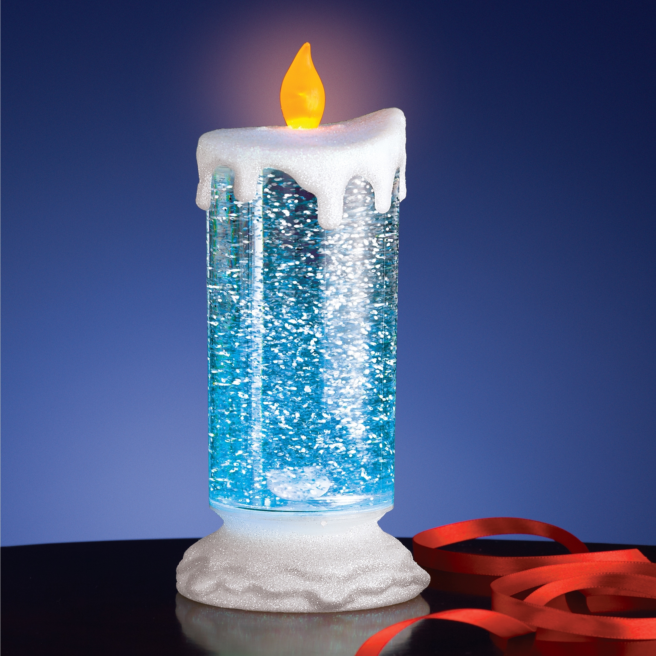 Color changing real candle top
