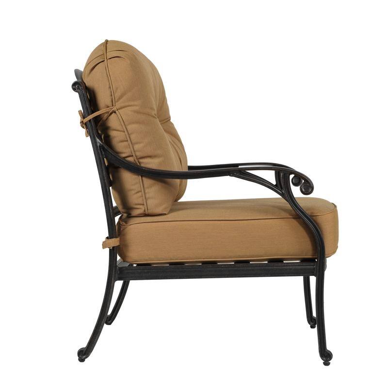 Ventura Cast Aluminum Club Chair with Cushion (Set of 2)