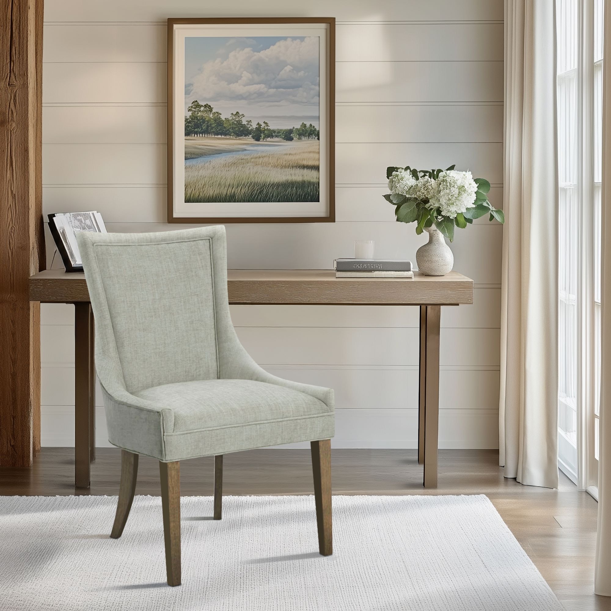 Madison Park Signature Ultra Upholstered Dining Side Chairs With Wood Legs Set of 2 On Sale Bed Bath Beyond 18271742