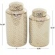 preview thumbnail 17 of 26, Ceramic Modern Abstract Decorative Jars (Set of 2)
