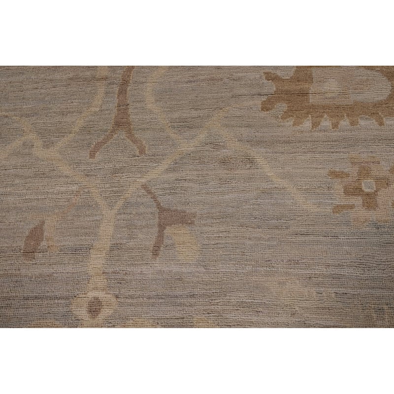 Oushak Vegetable Dye Area Rug Handmade Wool Carpet - 8'3" x 9'9"