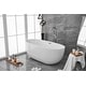 preview thumbnail 18 of 173, Adler Soaking Bathtub in Glossy White