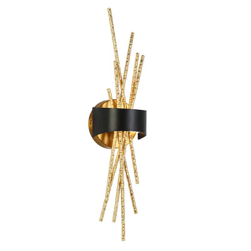 Modern Gold LED Wall Sconce Contemporary Branch Design Vanity Light - W5.1" x H21.7" x D3.7"