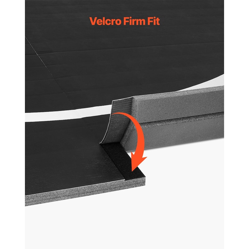 10x10 ft Wrestling Mat, Thick PVC Roll-Up for Home Gym Workouts - 120” x 120” x 1.2”