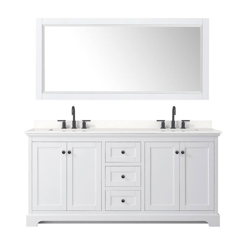 Wyndham Collection WCV232372D-QTZ-US3M70 Avery 72" Free Standing