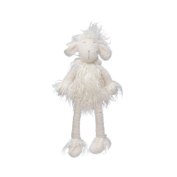 slide 2 of 5, Plush Lamb - 18.0"L x 4.0"W x 3.0"H White - 18.0"L x 4.0"W x 3.0"H - Polyester