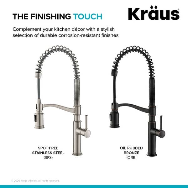 Kraus Sellette Commercial 2-Function Pulldown Kitchen Faucet ...