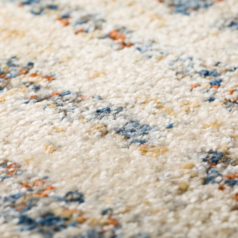 Addison Barkley Distressed Geometric Wheat 1'8" x 2'6" Accent Rug
