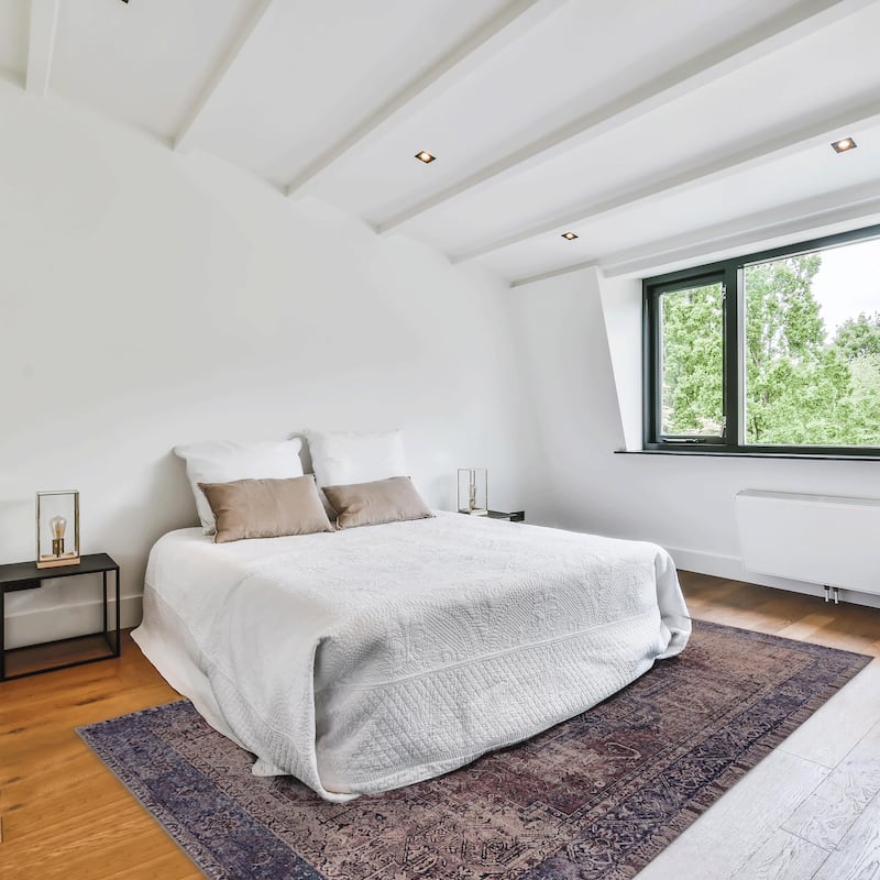 5x8 Area Rugs,Superior Indoor Area Rug,Modern Geometric Patchwork Floor Decor for Bedroom - 6' x 7'