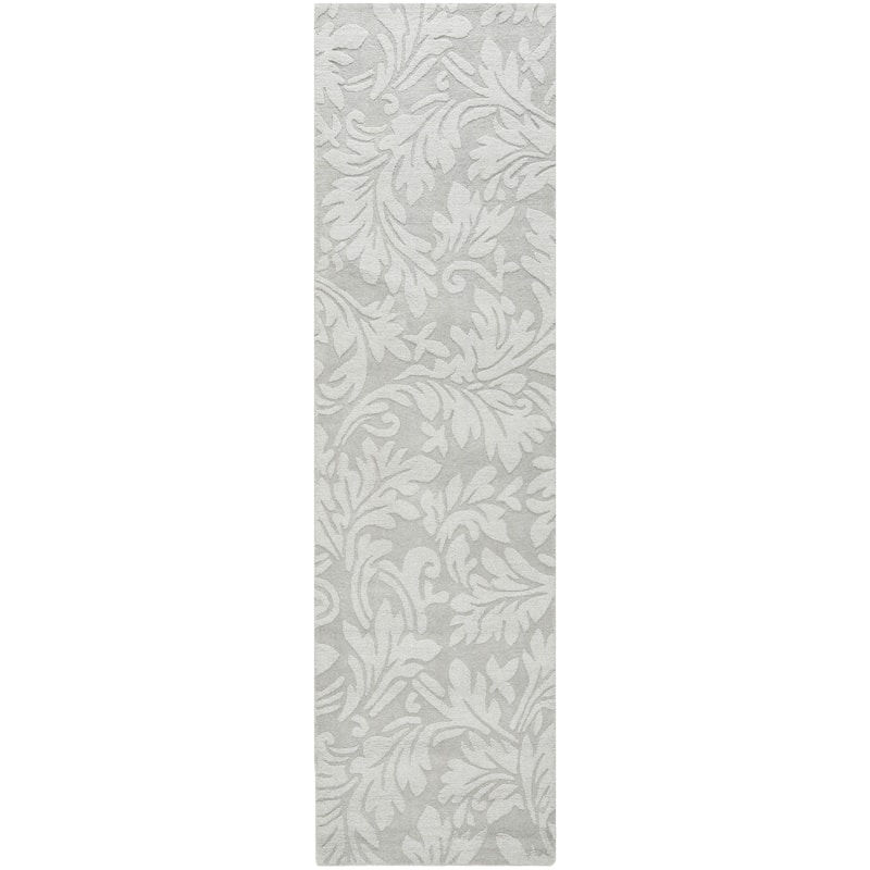 SAFAVIEH Handmade Impressions Zornitza Modern Scrolls Wool Rug - 2'3" x 12' Runner - Grey