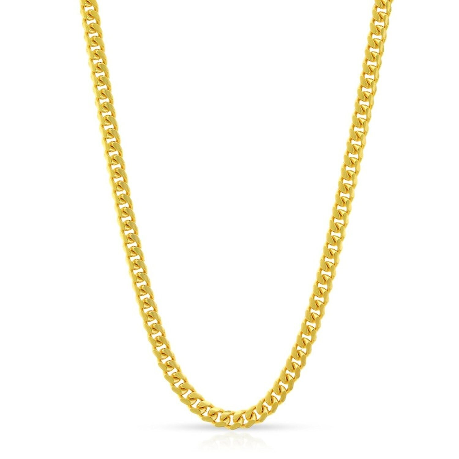 Shop 14K Yellow Gold 2.5MM Solid Miami 