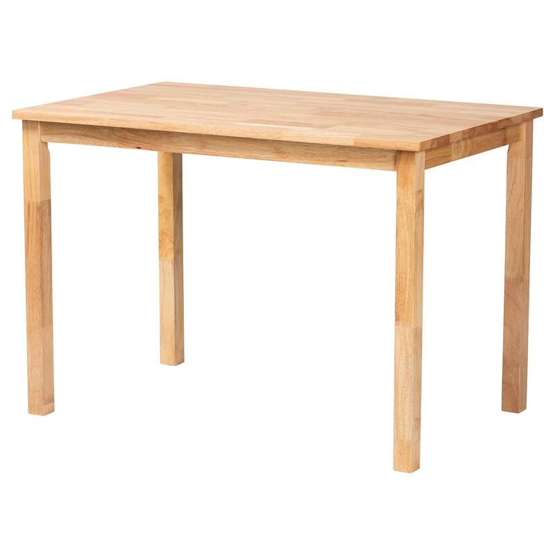 Denver Modern Bohemian Natural Seagrass and Acacia Wood Dining Nook Set