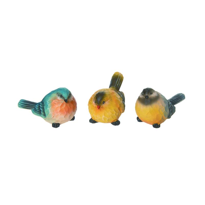 Transpac Small Resin Birds Of A Feather Set of 3 Spring Home Decorations