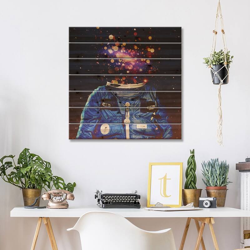 Meteoric Charm Print On Wood by Seamless - Multi-Color