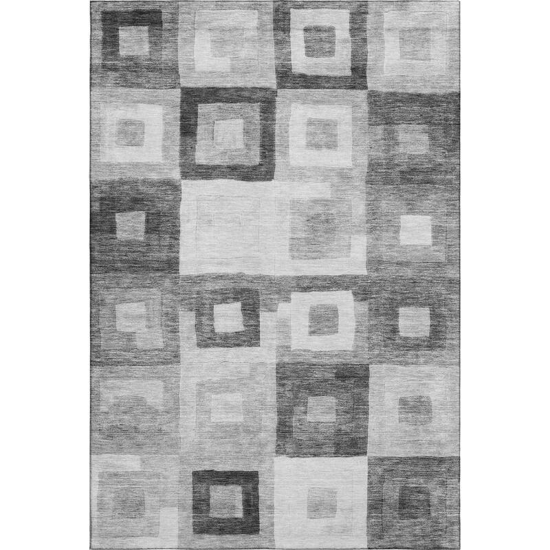 Premium Washable Super Soft Blocky Contemporary Mayfield Rug