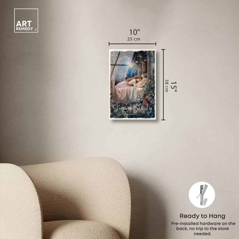 Classic Sleeping Beauty Acrylic by Art Remedy, Ready to Hang