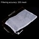 preview thumbnail 2 of 3, Filter Media Bags 30x14.5cm 200 Mesh 3 Pack Mesh Bags with Drawstring - White