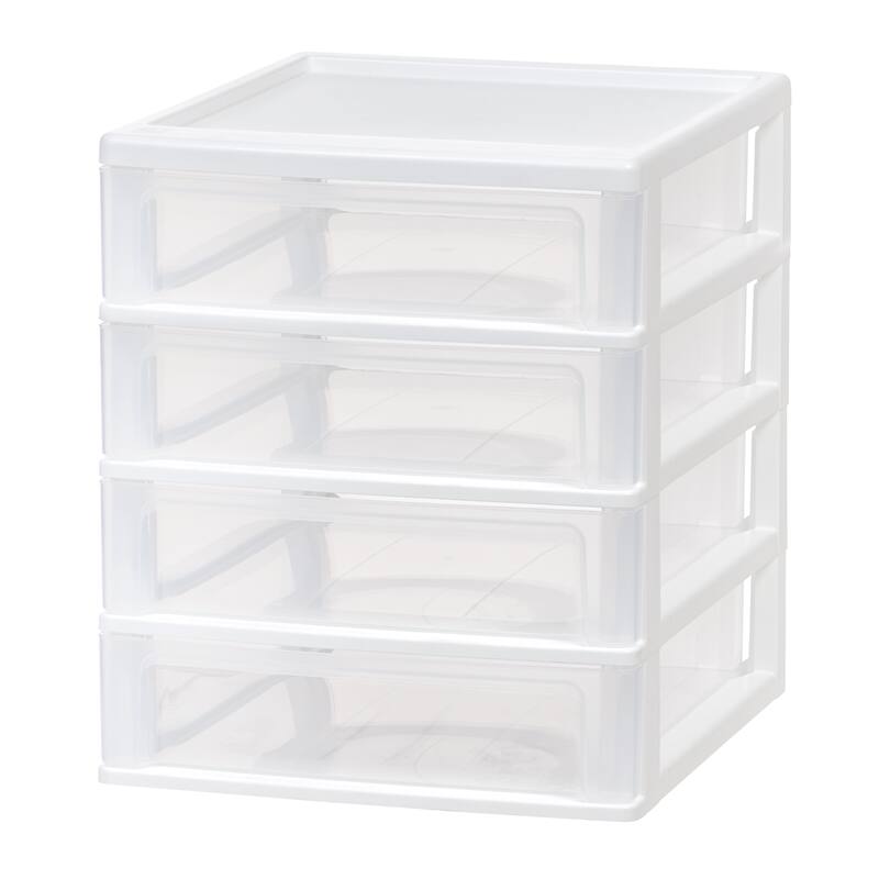 IRIS USA® Desk Top Unit 4.6 Qt - White - Set of 2