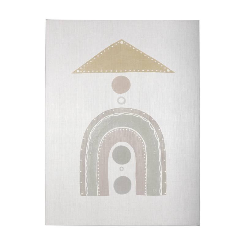 Pavilion Neutral I (42 x 56) Canvas Art Print - Large
