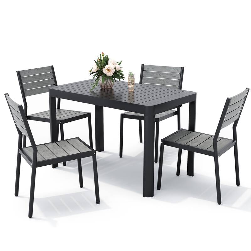 Pellebant Outdoor 5/7-Piece Patio Dining Furniture Set - N/A