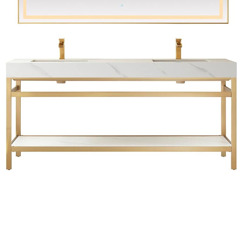Miseno MV702572-NM Funes 72" Free Standing Double Basin Vanity Set