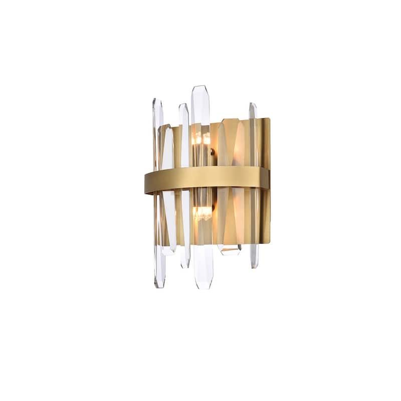 Indigo Home 8 inch crystal bath sconce