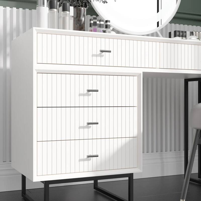 Eclife Multifunctional Makeup Vanity Storage Dressing Table Set