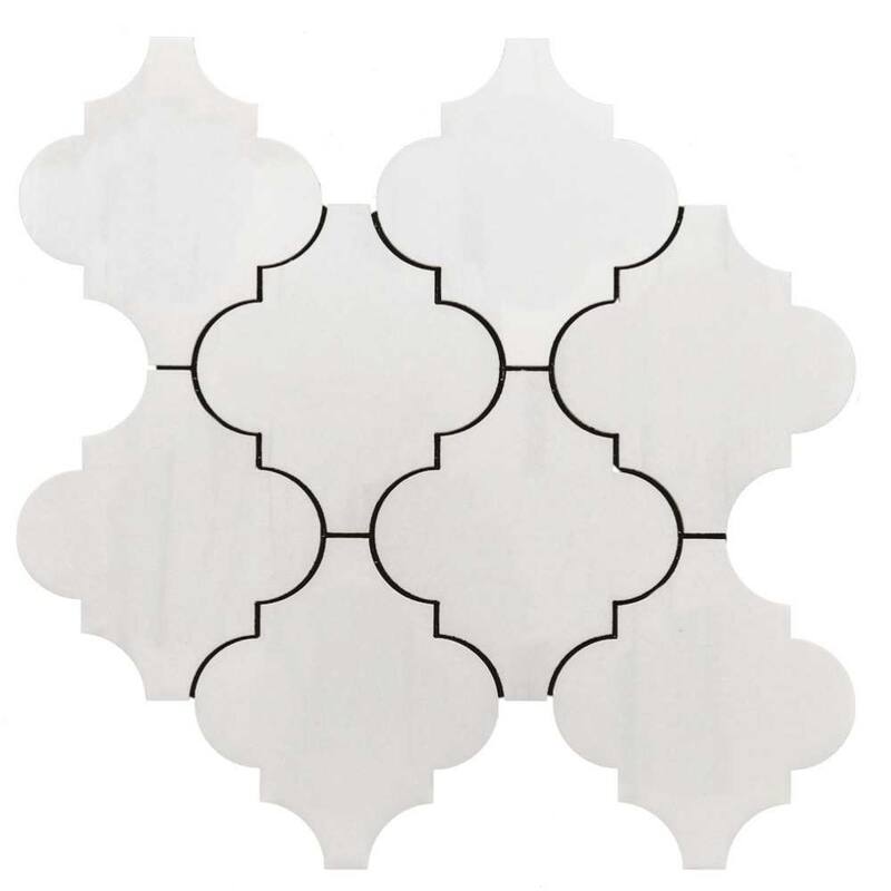 The Tile Life Stately Arabesque 11x12 Dolomite Porcelain Floor & Wall Tile