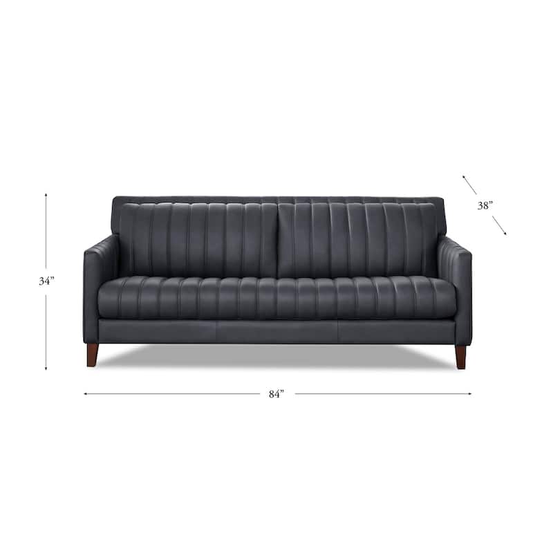 Hydeline Ennis Top Grain Leather Sofa and Chair Set - Sofa, Chair