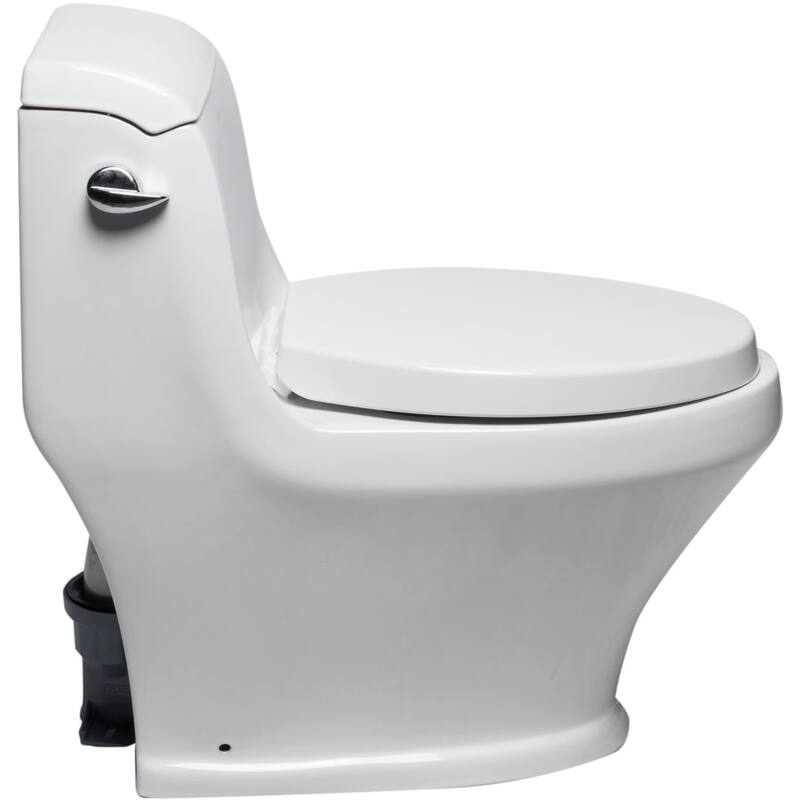 Eago Elongated Closed-Front Toilet Seat with Soft Close Hinges
