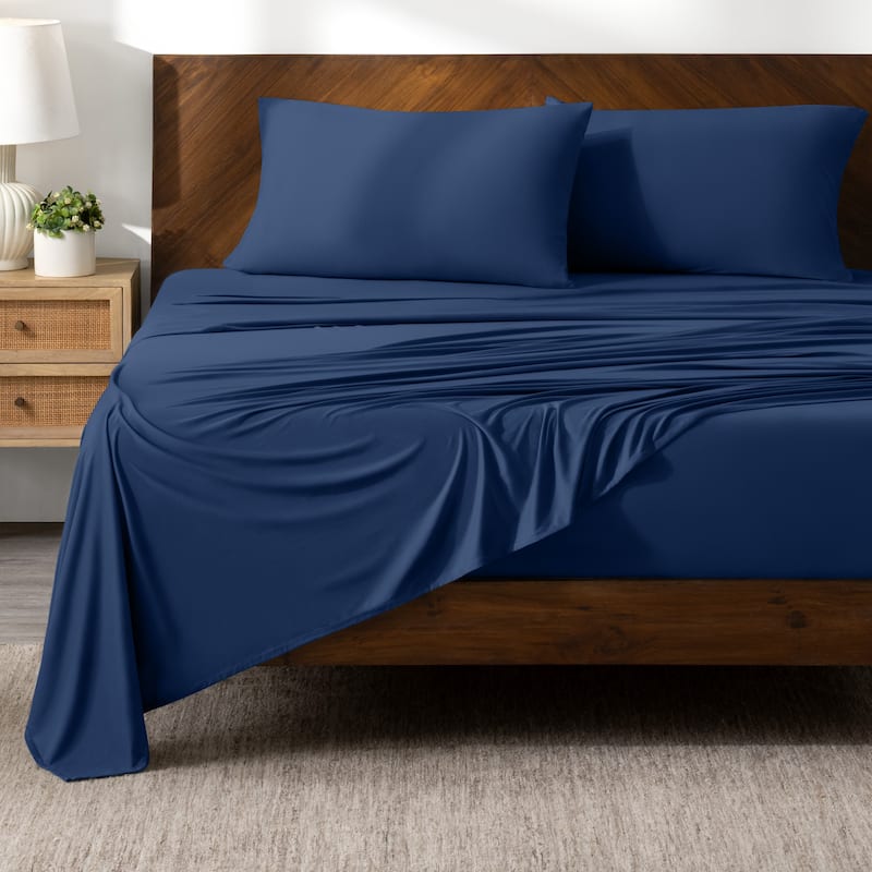 Bare Home Microfiber Stretch Knit Sheet Set