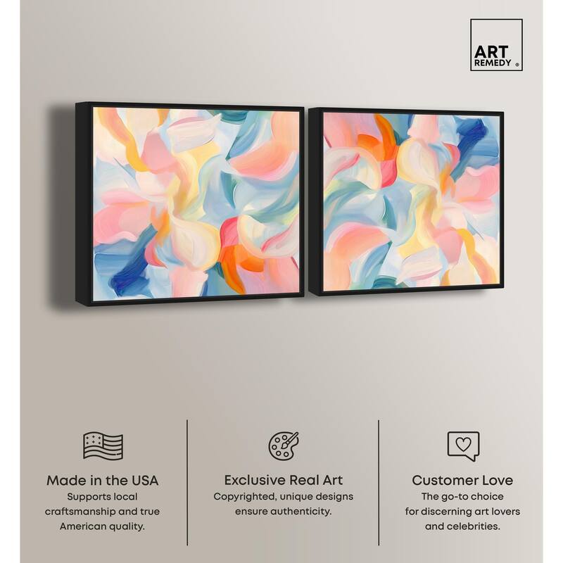 Mediterranean Pink Canvas by Art Remedy